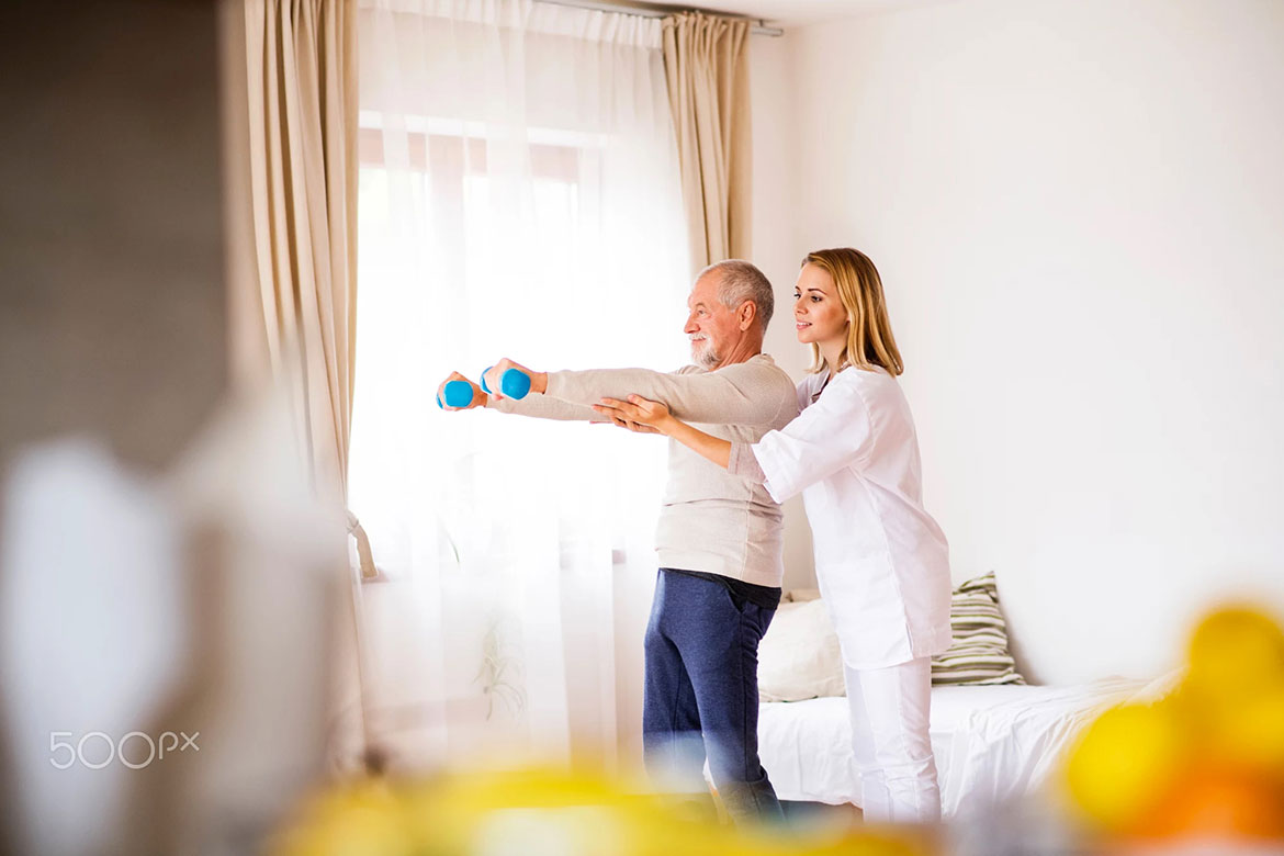 Home rehabilitation therapy session